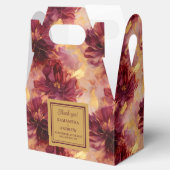 Elegante Blush Burgundy Gold Boho Gastgeschenk Hoc Geschenkschachtel (Geöffnet)