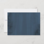 Elegante Blush Burgundy Navy Empfang Card Einladung (Rückseite)