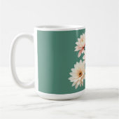 Elegante Blush-Chrysanthemen-Kunst Kaffeetasse (Links)