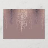 Elegante Blush Confetti Rain Muster Geschenkkarte (Rückseite)