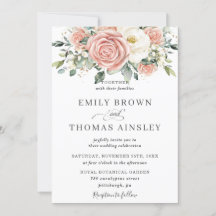 Elegante Blush Elfenbeinblume Rose Blume Hochzeit