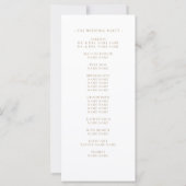 Elegante Blush Floral Wasserfarbe Weiße Hochzeit (Rückseite)