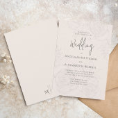 Elegante Blush Floral Wedding Einladung