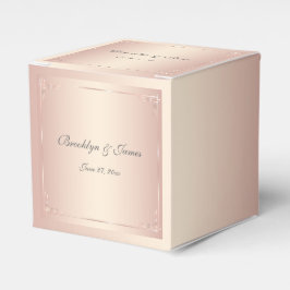 Elegante Blush-Gastgeschenk Hochzeit Geschenkschachtel