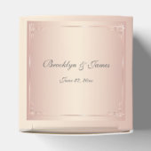 Elegante Blush-Gastgeschenk Hochzeit Geschenkschachtel (Oben)
