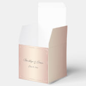 Elegante Blush-Gastgeschenk Hochzeit Geschenkschachtel (Geöffnet)