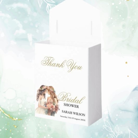 Elegante Blush Gay Pride Hochzeit Geschenkschachtel