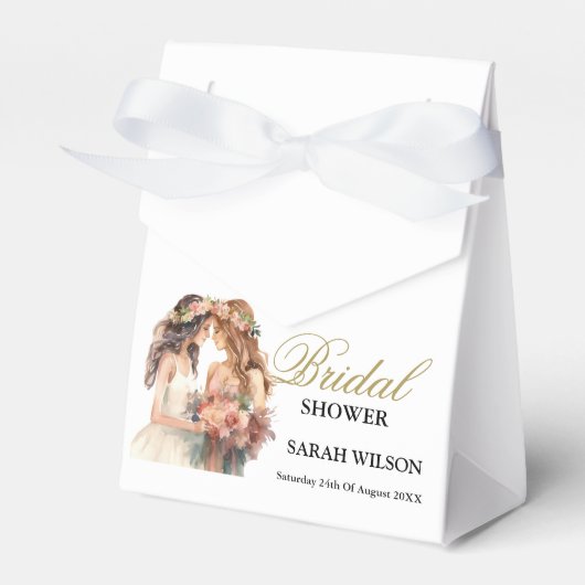 Elegante Blush Gay Pride Hochzeit Geschenkschachtel (Vorderseite)