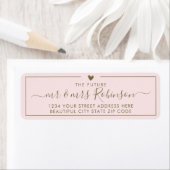 Elegante Blush-Gold-Script-Hochzeitsskrippe-Rückse (Insitu)