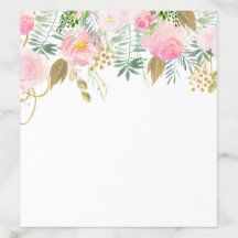 Elegante Blush Gold Wasserfarben