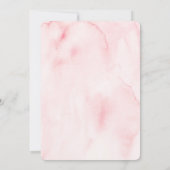 Elegante Blush Gold Wasserfarben Blumenzwiebeln Save The Date (Rückseite)