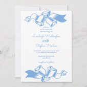 Elegante Blush Green Geometric Frame Wedding Einladung (Vorderseite)