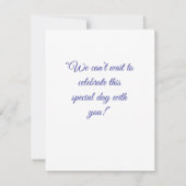 Elegante Blush & Greenerity Wedding RSVP Card | Ev Karte (Rückseite)