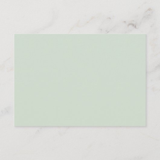 Elegante Blush & Greenery Wasserfarbenhochzeit Begleitkarte (Rückseite)