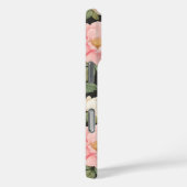 Elegante Blush & Ivory Rose auf klassischem Schwar Case-Mate iPhone Hülle (Rückseite / Rechts)