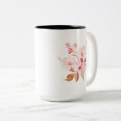Elegante Blush Personalisierte Tante Geschenk Tass Zweifarbige Tasse (VorderseiteRechts)