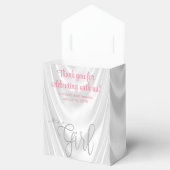 Elegante Blush Pink Babydusche Geschenkschachtel (Geöffnet)