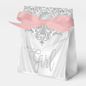 Elegante Blush Pink Babydusche Geschenkschachtel (Vorderseite)