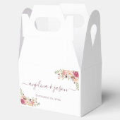 Elegante Blush Pink Bläserne Hochzeit Geschenkschachtel (Geöffnet)