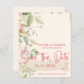 Elegante Blush Pink Blütenhochzeit Sichern Sie das (Vorne/Hinten)