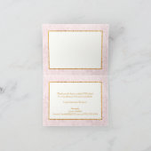 Elegante Blush Pink Business Dankeschön Card Dankeskarte (Innenseite)