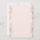 Elegante Blush Pink Cupcake Girl Sweet Baby Shower Einladung (Rückseite)