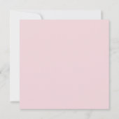 Elegante Blush Pink Dahlia Blumenhochzeit Einladung (Rückseite)