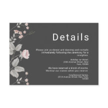 Elegante Blush Pink & Dark Gray Blues Hochzeit