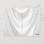 Elegante Blush Pink Diamond Pearl Baby Dusche Postkarte (Rückseite)