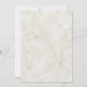 Elegante Blush Pink Elfenbeincreme Hochzeit Einladung (Rückseite)