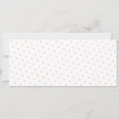 Elegante Blush Pink Girl Babydusche Einladung (Rückseite)