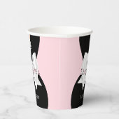 Elegante Blush Pink Glam Tiffany Babydusche Pappbecher (Rechts)