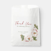 Elegante Blush Pink Peony Floral Wedding Geschenktütchen (Vorderseite)