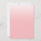 Elegante Blush Pink Peony Sage Blumenhochzeit Einladung (Rückseite)