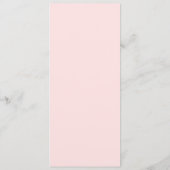 Elegante Blush Pink Script Monogram Wedding Menükarte (Rückseite)