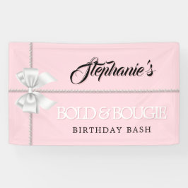 Elegante Blush Pink Tiffany Thema Geburtstagsparty Banner