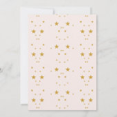 Elegante Blush Pink und Gold Celestial Wedding Save The Date (Rückseite)