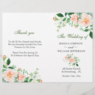 Elegante Blush Rose Gedeckte Hochzeit