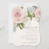 Elegante Blush Rose Sukkulentes Save the Date Foto Einladung (Vorderseite)