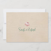 Elegante Blush & Sage Bloral Wedding Save The Date (Rückseite)