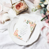 Elegante Blush & Sage Green Wedding Einladung