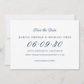 Elegante Blush- und HochzeitsfotoCollage Save The Date (Rückseite)
