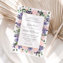 Elegante Blush- und Lavendel-Blumen-Hochzeit in Go