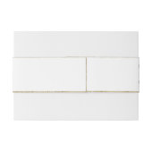 Elegante Blush und Rote Rosen Hochzeit Einladungsbanderole (Rückseitenbeispiel)