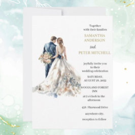 Elegante Blush Wedding Einladung