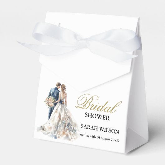 Elegante Blush Wedding Geschenkschachtel (Vorderseite)