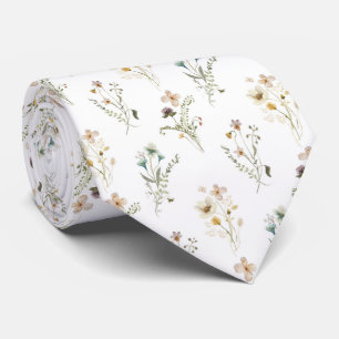 Elegante Blüten Krawatte