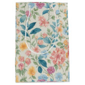 Elegante Blüten: Maßgeschneiderte Blumenkunst Mittlere Geschenktüte (Vorderseite)