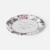 Elegante Blüten Pappteller (Schrägansicht)