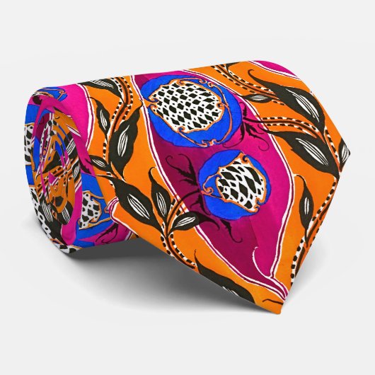 Elegante Blüten: Samarkande Krawatte (Gerollt)